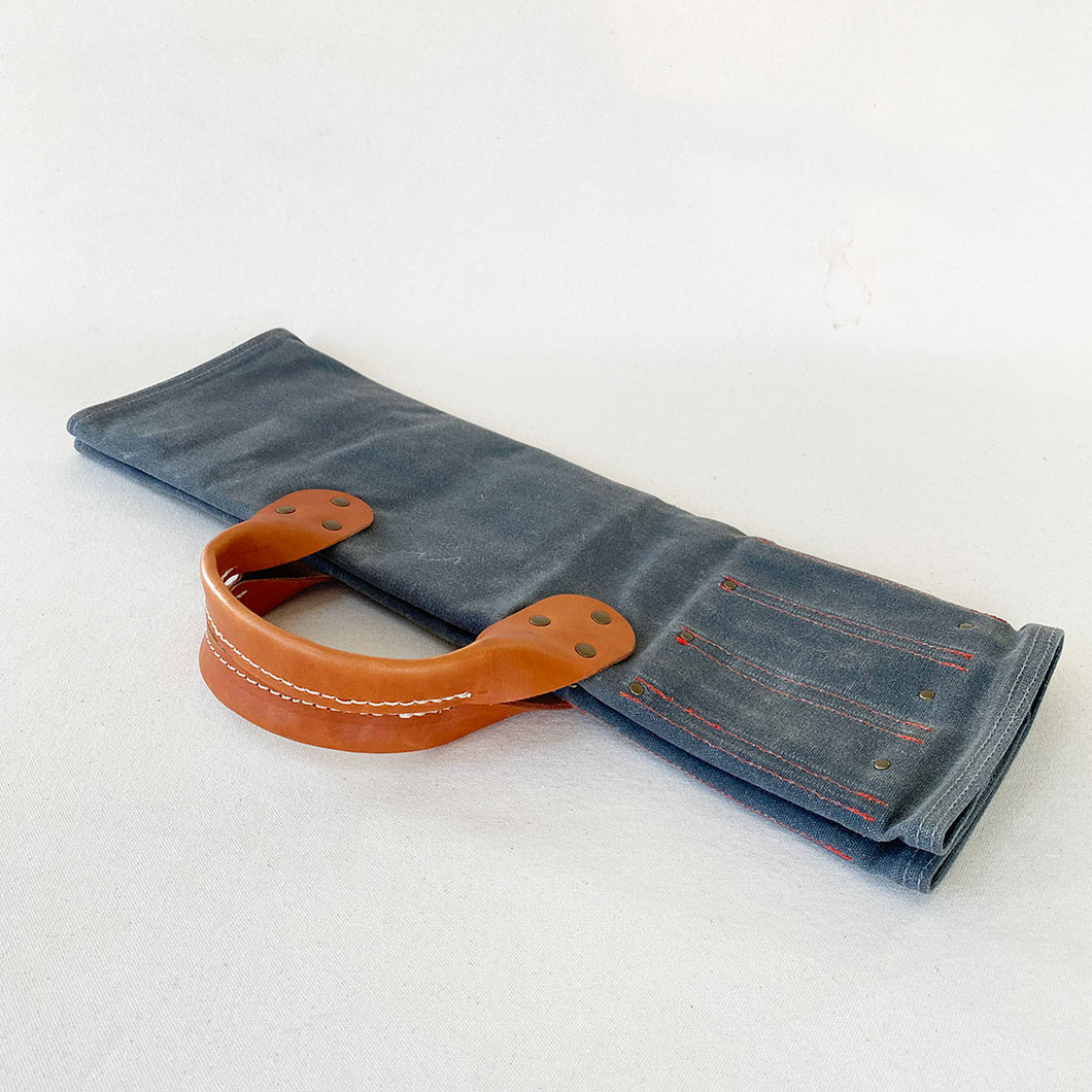 Waxed Canvas Knife Roll #124