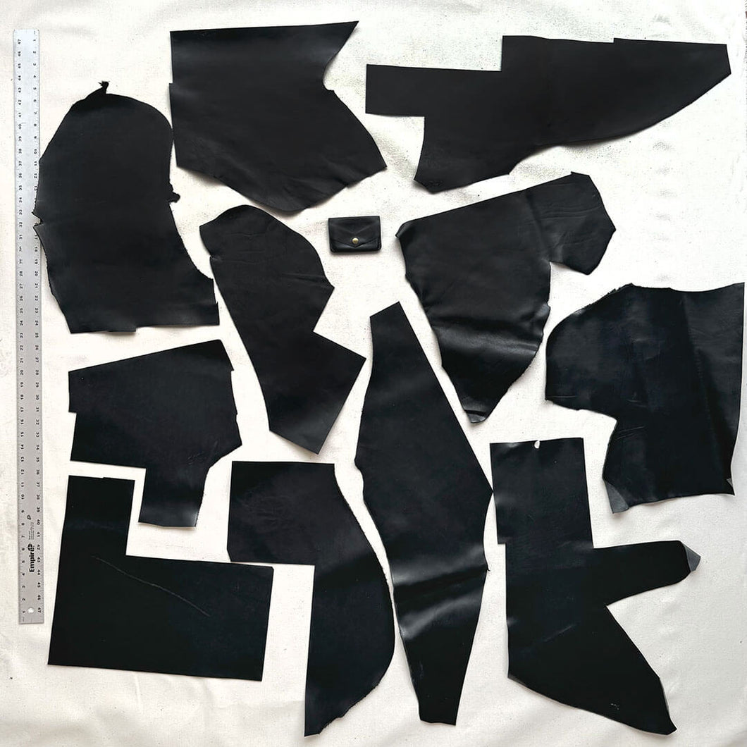 Horween Leather Scrap: Black (Lot 06)