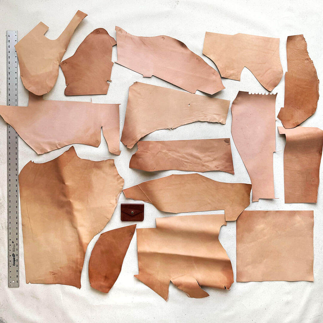 Leather Scrap: Natural Cowhide (Lot 17)