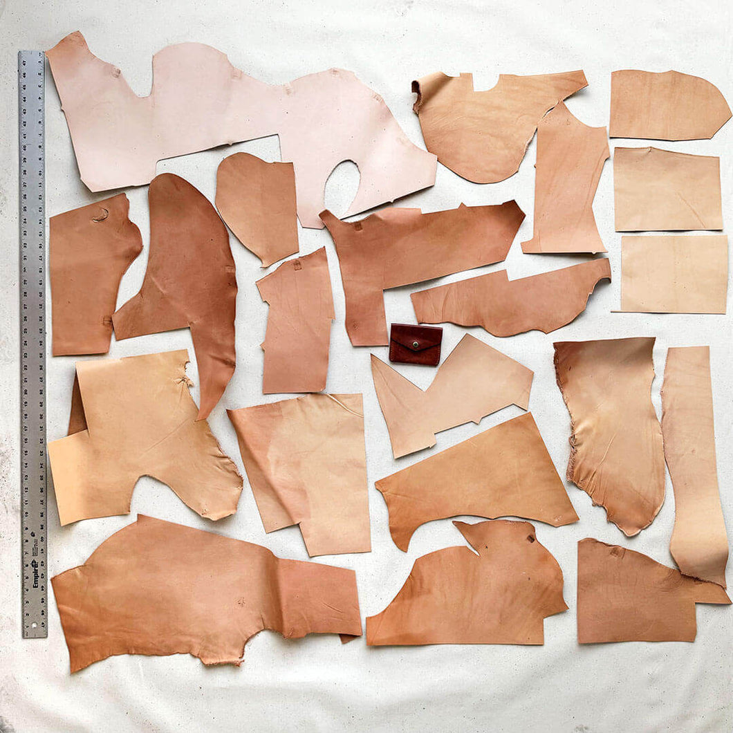 Leather Scrap: Natural Cowhide (Lot 18)