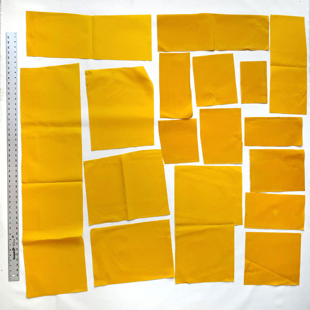 Waxed Canvas Scrap: Mustard (Lot 06)