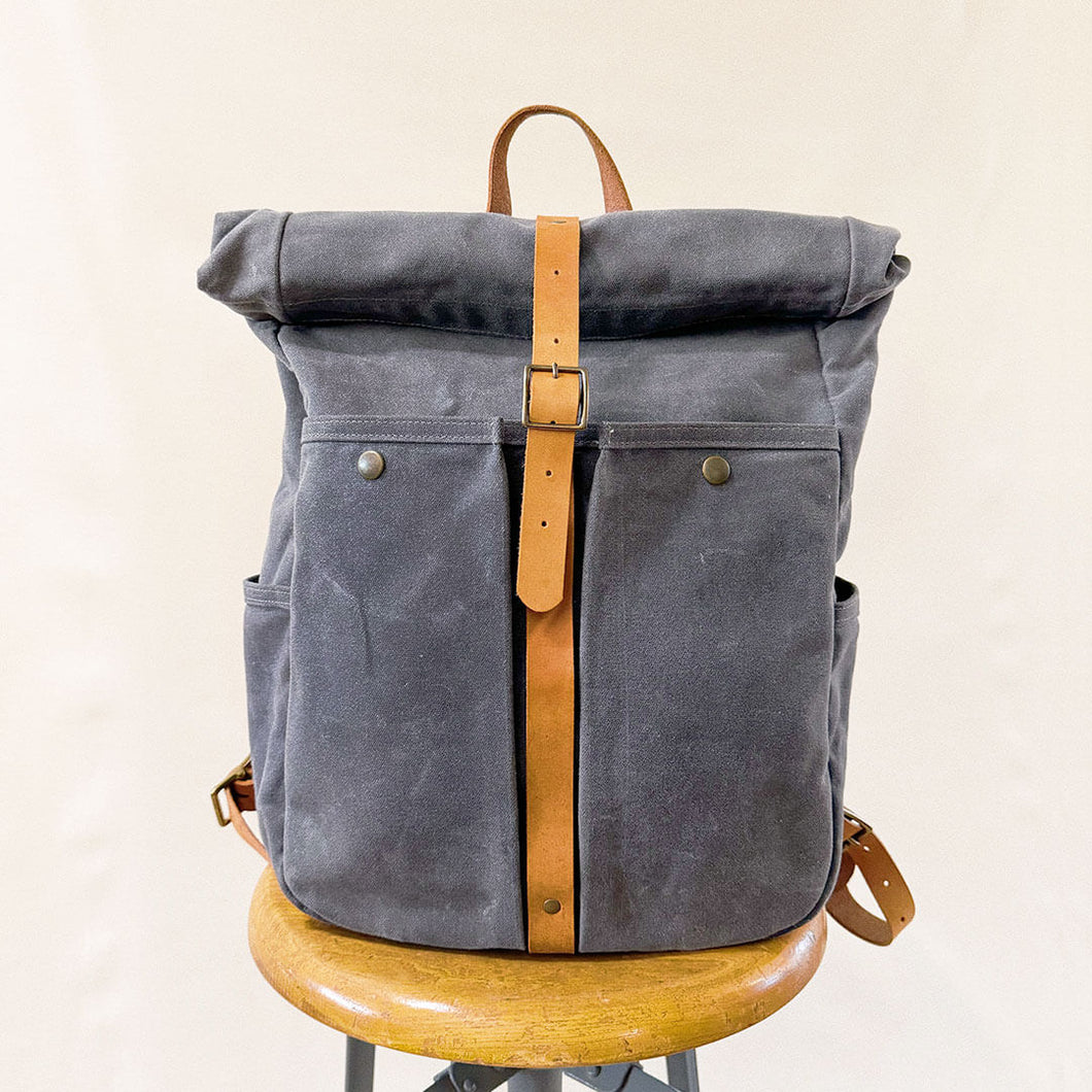 Canvas Roll Top Backpack