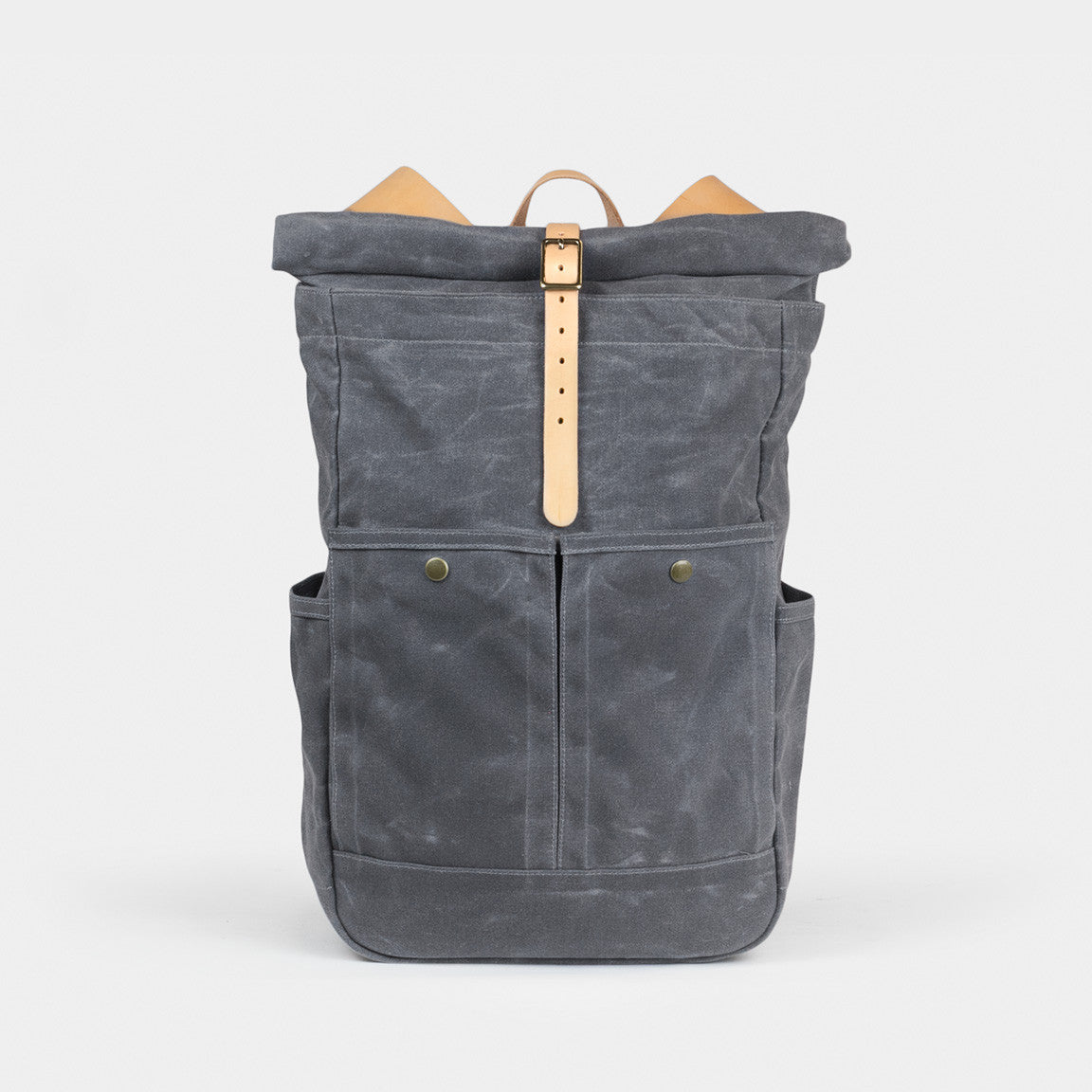 Waxed Canvas Roll Top Backpack Winter Session